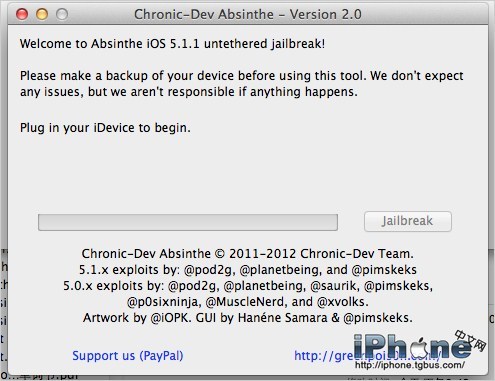 absinthe 2.0?absinthe越狱工具?absinthe 2.0.1怎样?iPhone4iOS5.1.1完美