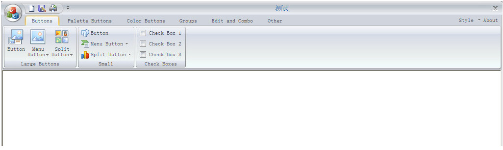 metro ui?dev datarow 编辑控件?MFC Ribbon界面设计