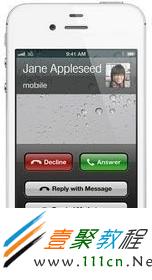 iphone5的【Decline】按钮所在位置