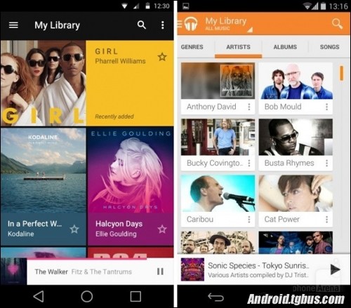 Android L和Android 4.4 KitKat直观区别对比