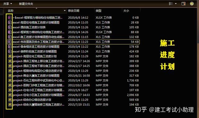 施工进度计划横道图 excel