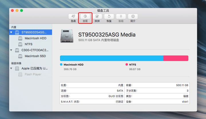 mac硬盘分区启动